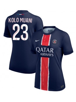 Zenske Futbalové oblečenie Paris Saint-Germain Randal Kolo Muani #23 2024-25 Krátky Rukáv - Domáci